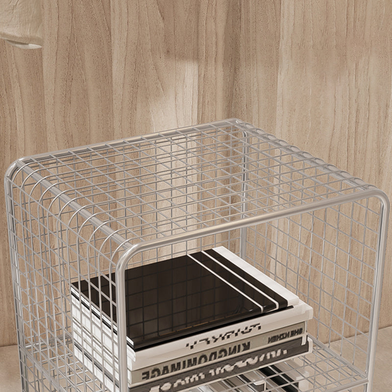 Industrial Standard Bookcase Contemporary Metal Closed Back Bookcase Clearhalo 'Bookcases' 'furn' 'furn_bookcases' 'Furniture' 'furniture_bookcases' 'kitchen' 'kitchen_bookcases' 'Living Room Furniture' 'Office Furniture' 4708479