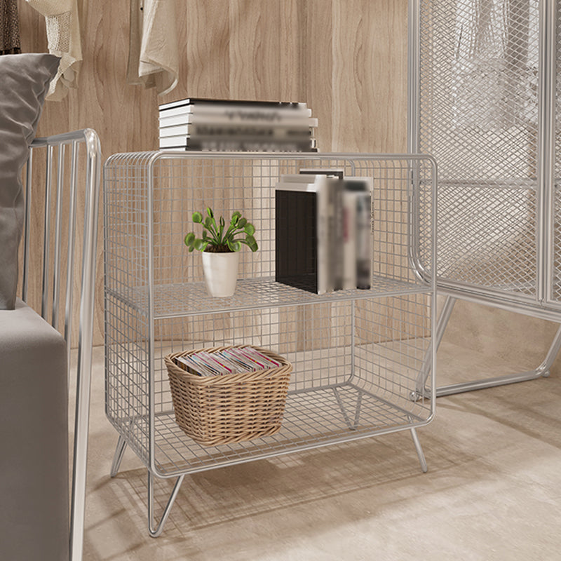 Industrial Standard Bookcase Contemporary Metal Closed Back Bookcase Clearhalo 'Bookcases' 'furn' 'furn_bookcases' 'Furniture' 'furniture_bookcases' 'kitchen' 'kitchen_bookcases' 'Living Room Furniture' 'Office Furniture' 4708485