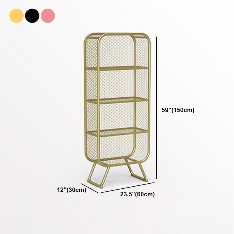 Industrial Standard Bookcase Contemporary Metal Closed Back Bookcase Clearhalo 'Bookcases' 'furn' 'furn_bookcases' 'Furniture' 'furniture_bookcases' 'kitchen' 'kitchen_bookcases' 'Living Room Furniture' 'Office Furniture' 4708497