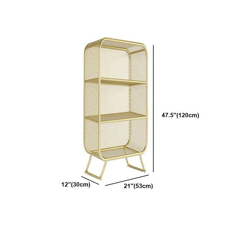 Industrial Standard Bookcase Contemporary Metal Closed Back Bookcase Clearhalo 'Bookcases' 'furn' 'furn_bookcases' 'Furniture' 'furniture_bookcases' 'kitchen' 'kitchen_bookcases' 'Living Room Furniture' 'Office Furniture' 4708499