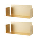 Iron Horizontal Wall Unit Bookshelf Contemporary Bookshelf for Home Gold 2 Piece Set Clearhalo 'Bookcases' 'furn' 'furn_bookcases' 'Furniture' 'furniture_bookcases' 'kitchen' 'kitchen_bookcases' 'Living Room Furniture' 'Office Furniture' 4708505