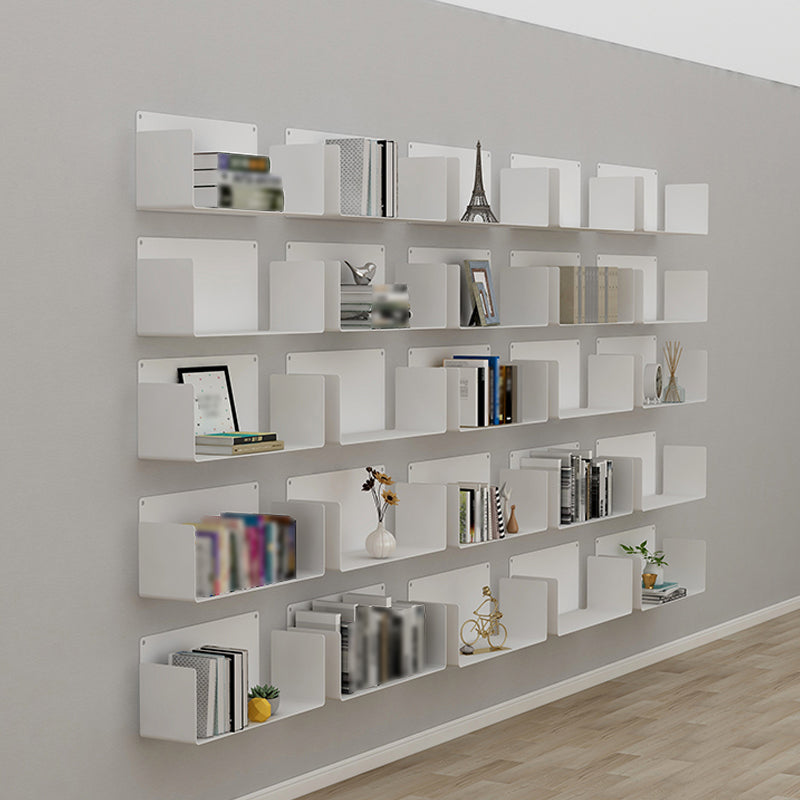 Iron Horizontal Wall Unit Bookshelf Contemporary Bookshelf for Home Clearhalo 'Bookcases' 'furn' 'furn_bookcases' 'Furniture' 'furniture_bookcases' 'kitchen' 'kitchen_bookcases' 'Living Room Furniture' 'Office Furniture' 4708506