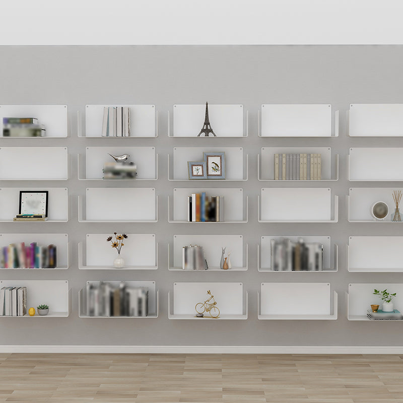 Iron Horizontal Wall Unit Bookshelf Contemporary Bookshelf for Home Clearhalo 'Bookcases' 'furn' 'furn_bookcases' 'Furniture' 'furniture_bookcases' 'kitchen' 'kitchen_bookcases' 'Living Room Furniture' 'Office Furniture' 4708507