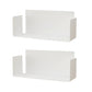 Iron Horizontal Wall Unit Bookshelf Contemporary Bookshelf for Home White 2 Piece Set Clearhalo 'Bookcases' 'furn' 'furn_bookcases' 'Furniture' 'furniture_bookcases' 'kitchen' 'kitchen_bookcases' 'Living Room Furniture' 'Office Furniture' 4708517