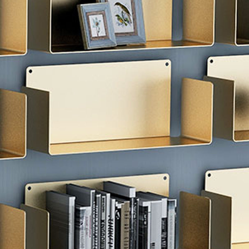 Iron Horizontal Wall Unit Bookshelf Contemporary Bookshelf for Home Clearhalo 'Bookcases' 'furn' 'furn_bookcases' 'Furniture' 'furniture_bookcases' 'kitchen' 'kitchen_bookcases' 'Living Room Furniture' 'Office Furniture' 4708518