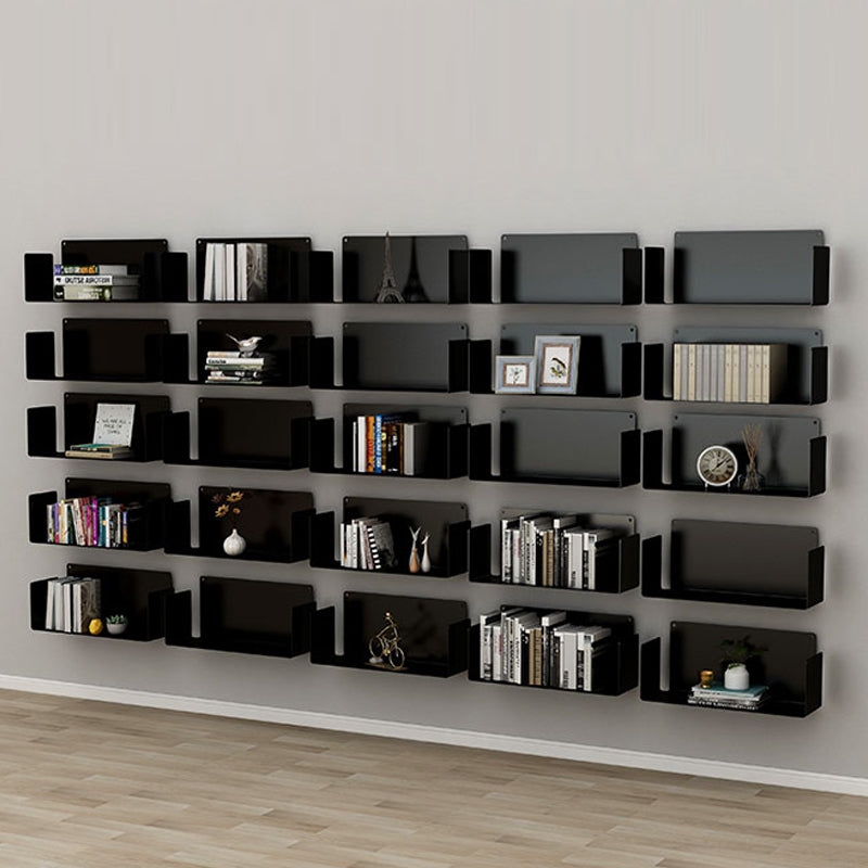Iron Horizontal Wall Unit Bookshelf Contemporary Bookshelf for Home Clearhalo 'Bookcases' 'furn' 'furn_bookcases' 'Furniture' 'furniture_bookcases' 'kitchen' 'kitchen_bookcases' 'Living Room Furniture' 'Office Furniture' 4708526