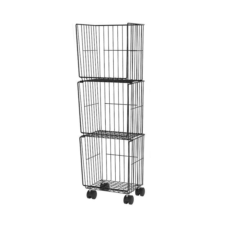 Modern Geometric Bookcase Metal Closed Back Bookcase for Home Office 12.4"L x 9.4"W x 40.4"H Black Clearhalo 'Bookcases' 'furn' 'furn_bookcases' 'Furniture' 'furniture_bookcases' 'kitchen' 'kitchen_bookcases' 'Living Room Furniture' 'Office Furniture' 4708538