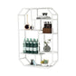 Iron Contemporary Wall Unit Bookshelf 4/5/6-Shelf Closed Back Bookshelf 25.6"L x 7.1"W x 39.4"H White Clearhalo 'Bookcases' 'furn' 'furn_bookcases' 'Furniture' 'furniture_bookcases' 'kitchen' 'kitchen_bookcases' 'Living Room Furniture' 'Office Furniture' 4708587