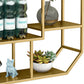 Iron Contemporary Wall Unit Bookshelf 4/5/6-Shelf Closed Back Bookshelf Clearhalo 'Bookcases' 'furn' 'furn_bookcases' 'Furniture' 'furniture_bookcases' 'kitchen' 'kitchen_bookcases' 'Living Room Furniture' 'Office Furniture' 4708601