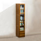 Modern Standard Bookcase Closed Back Bookcase with Drawer Storage 11.8"L x 11.8"W x 60.2"H Clearhalo 'Bookcases' 'furn' 'furn_bookcases' 'Furniture' 'furniture_bookcases' 'kitchen' 'kitchen_bookcases' 'Living Room Furniture' 'Office Furniture' 4708615