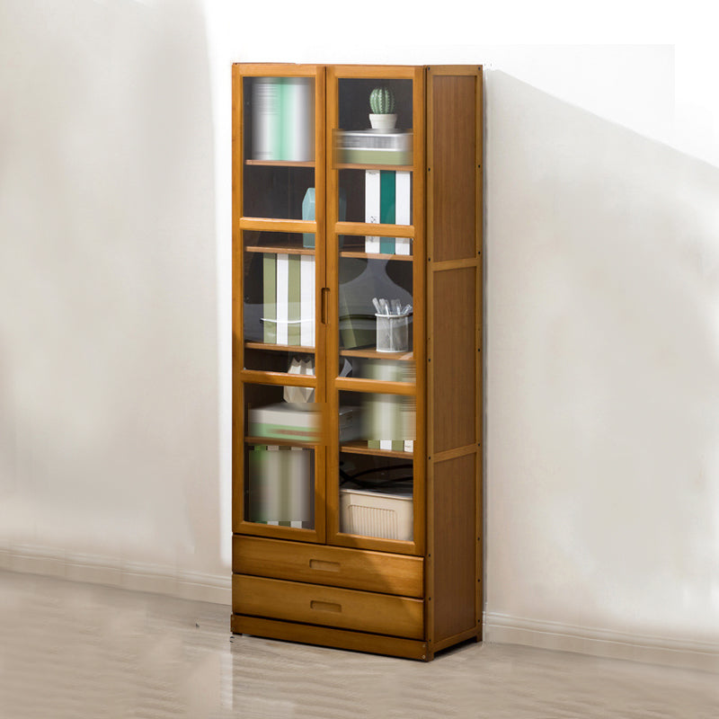 Modern Standard Bookcase Closed Back Bookcase with Drawer Storage 23.6"L x 11.8"W x 60.2"H Clearhalo 'Bookcases' 'furn' 'furn_bookcases' 'Furniture' 'furniture_bookcases' 'kitchen' 'kitchen_bookcases' 'Living Room Furniture' 'Office Furniture' 4708623