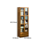 Modern Standard Bookcase Closed Back Bookcase with Drawer Storage Clearhalo 'Bookcases' 'furn' 'furn_bookcases' 'Furniture' 'furniture_bookcases' 'kitchen' 'kitchen_bookcases' 'Living Room Furniture' 'Office Furniture' 4708632
