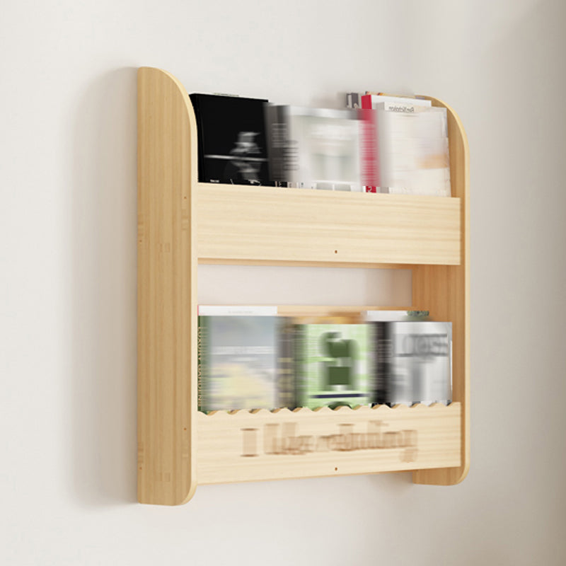 Modern Style Wooden Bookshelf Wall Mounted Shelf Bookcase for Study Room 23.6"L x 4.3"W x 24.4"H Clearhalo 'Bookcases' 'furn' 'furn_bookcases' 'Furniture' 'furniture_bookcases' 'kitchen' 'kitchen_bookcases' 'Living Room Furniture' 'Office Furniture' 4708639