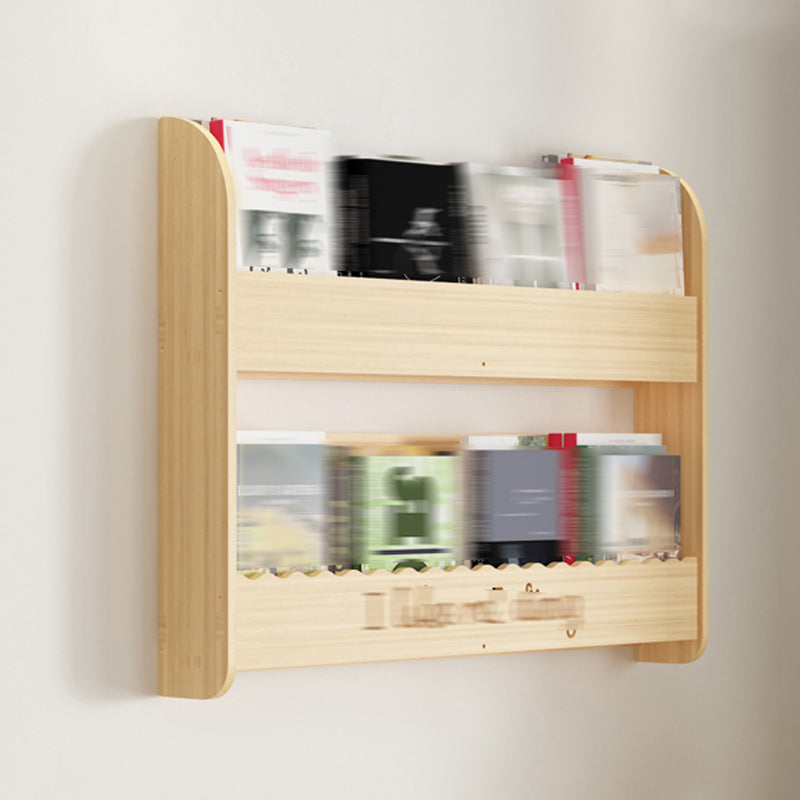Modern Style Wooden Bookshelf Wall Mounted Shelf Bookcase for Study Room 31.5"L x 4.3"W x 24.4"H Clearhalo 'Bookcases' 'furn' 'furn_bookcases' 'Furniture' 'furniture_bookcases' 'kitchen' 'kitchen_bookcases' 'Living Room Furniture' 'Office Furniture' 4708641