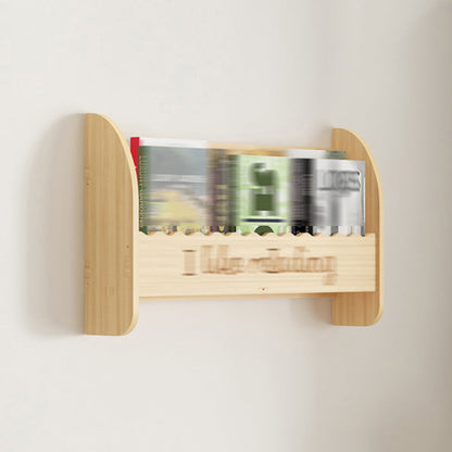 Modern Style Wooden Bookshelf Wall Mounted Shelf Bookcase for Study Room 23.6"L x 4.3"W x 12.6"H Clearhalo 'Bookcases' 'furn' 'furn_bookcases' 'Furniture' 'furniture_bookcases' 'kitchen' 'kitchen_bookcases' 'Living Room Furniture' 'Office Furniture' 4708642