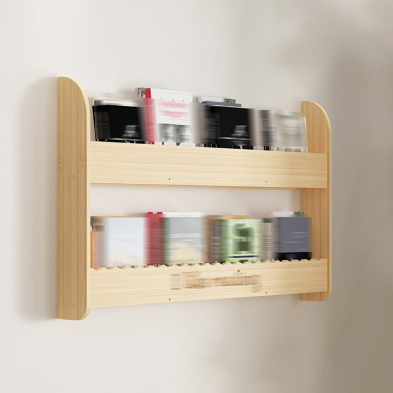 Modern Style Wooden Bookshelf Wall Mounted Shelf Bookcase for Study Room 39.4"L x 4.3"W x 24.4"H Clearhalo 'Bookcases' 'furn' 'furn_bookcases' 'Furniture' 'furniture_bookcases' 'kitchen' 'kitchen_bookcases' 'Living Room Furniture' 'Office Furniture' 4708643