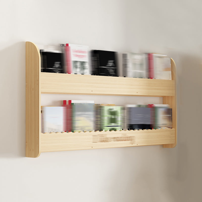 Modern Style Wooden Bookshelf Wall Mounted Shelf Bookcase for Study Room 47.2"L x 4.3"W x 24.4"H Clearhalo 'Bookcases' 'furn' 'furn_bookcases' 'Furniture' 'furniture_bookcases' 'kitchen' 'kitchen_bookcases' 'Living Room Furniture' 'Office Furniture' 4708646