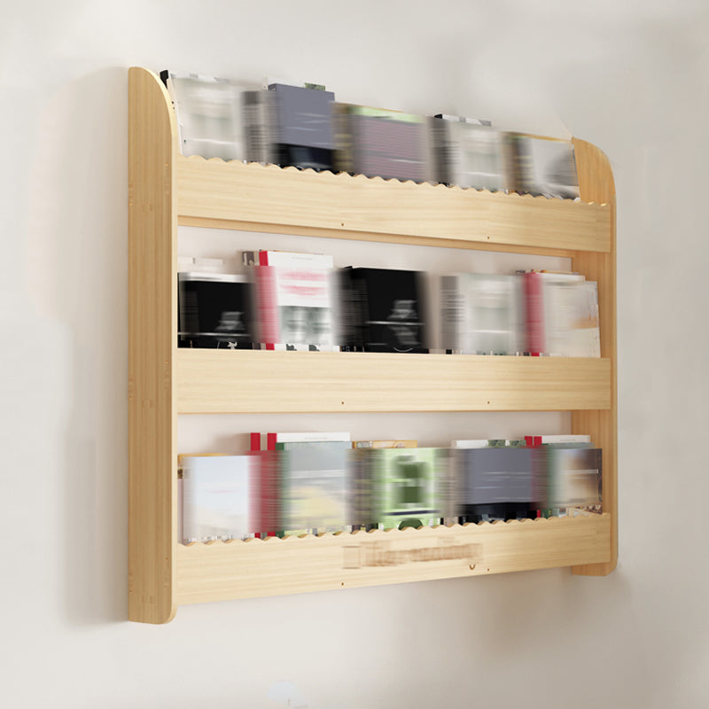 Modern Style Wooden Bookshelf Wall Mounted Shelf Bookcase for Study Room 47.2"L x 4.3"W x 36.2"H Clearhalo 'Bookcases' 'furn' 'furn_bookcases' 'Furniture' 'furniture_bookcases' 'kitchen' 'kitchen_bookcases' 'Living Room Furniture' 'Office Furniture' 4708650