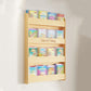 Modern Style Wooden Bookshelf Wall Mounted Shelf Bookcase for Study Room 31.5"L x 4.3"W x 46.5"H Clearhalo 'Bookcases' 'furn' 'furn_bookcases' 'Furniture' 'furniture_bookcases' 'kitchen' 'kitchen_bookcases' 'Living Room Furniture' 'Office Furniture' 4708652