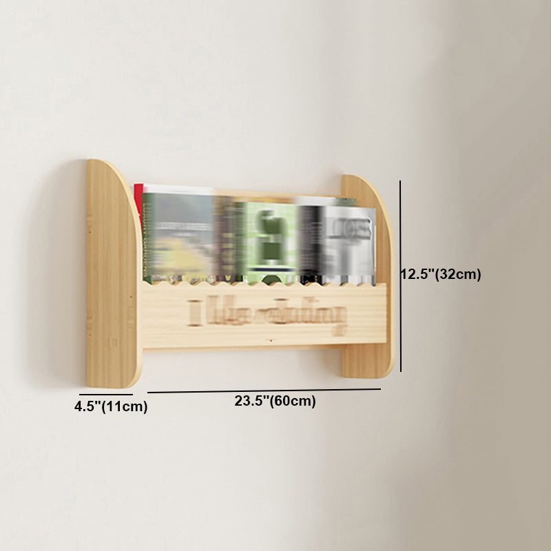 Modern Style Wooden Bookshelf Wall Mounted Shelf Bookcase for Study Room Clearhalo 'Bookcases' 'furn' 'furn_bookcases' 'Furniture' 'furniture_bookcases' 'kitchen' 'kitchen_bookcases' 'Living Room Furniture' 'Office Furniture' 4708655