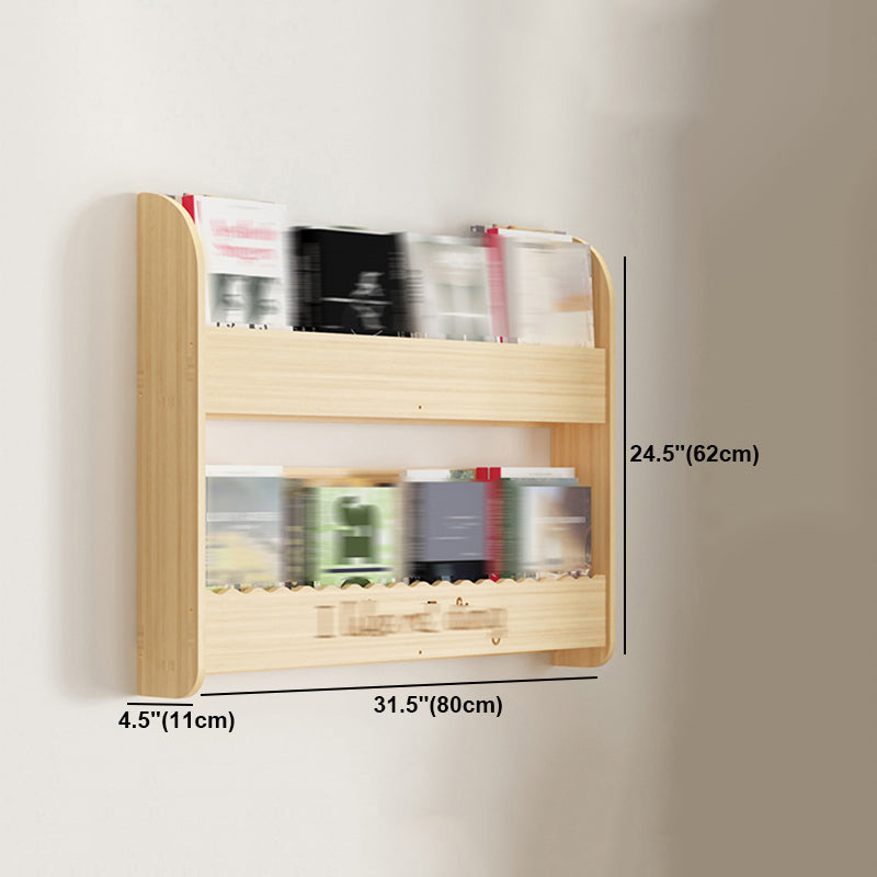 Modern Style Wooden Bookshelf Wall Mounted Shelf Bookcase for Study Room Clearhalo 'Bookcases' 'furn' 'furn_bookcases' 'Furniture' 'furniture_bookcases' 'kitchen' 'kitchen_bookcases' 'Living Room Furniture' 'Office Furniture' 4708660
