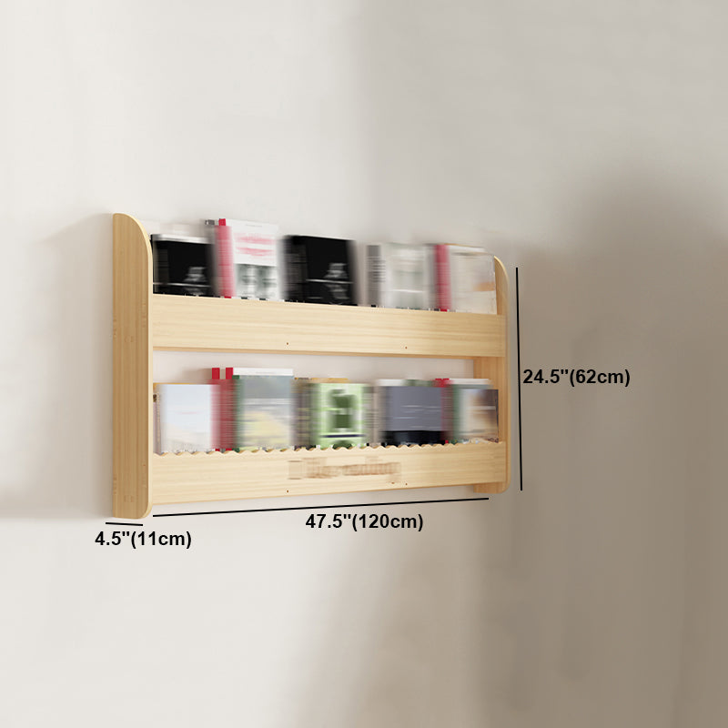 Modern Style Wooden Bookshelf Wall Mounted Shelf Bookcase for Study Room Clearhalo 'Bookcases' 'furn' 'furn_bookcases' 'Furniture' 'furniture_bookcases' 'kitchen' 'kitchen_bookcases' 'Living Room Furniture' 'Office Furniture' 4708662