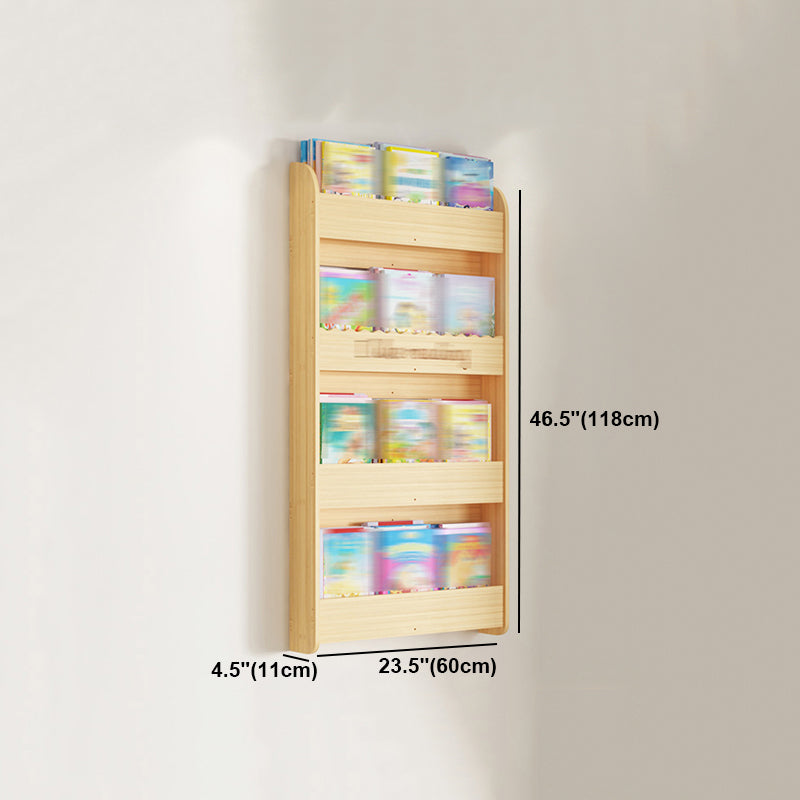 Modern Style Wooden Bookshelf Wall Mounted Shelf Bookcase for Study Room Clearhalo 'Bookcases' 'furn' 'furn_bookcases' 'Furniture' 'furniture_bookcases' 'kitchen' 'kitchen_bookcases' 'Living Room Furniture' 'Office Furniture' 4708666