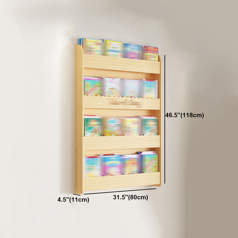 Modern Style Wooden Bookshelf Wall Mounted Shelf Bookcase for Study Room Clearhalo 'Bookcases' 'furn' 'furn_bookcases' 'Furniture' 'furniture_bookcases' 'kitchen' 'kitchen_bookcases' 'Living Room Furniture' 'Office Furniture' 4708667