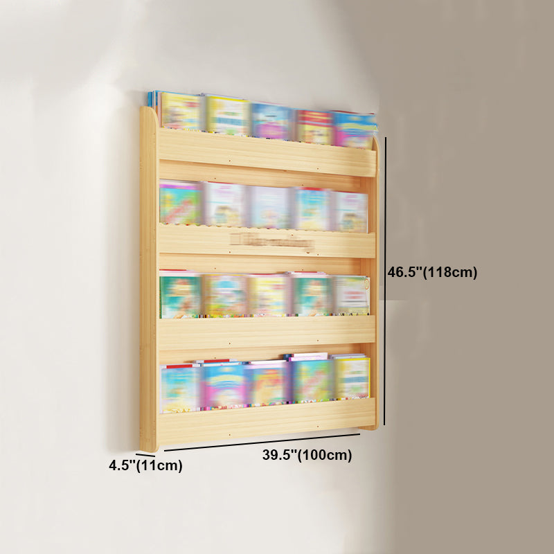 Modern Style Wooden Bookshelf Wall Mounted Shelf Bookcase for Study Room Clearhalo 'Bookcases' 'furn' 'furn_bookcases' 'Furniture' 'furniture_bookcases' 'kitchen' 'kitchen_bookcases' 'Living Room Furniture' 'Office Furniture' 4708668