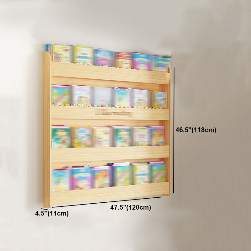 Modern Style Wooden Bookshelf Wall Mounted Shelf Bookcase for Study Room Clearhalo 'Bookcases' 'furn' 'furn_bookcases' 'Furniture' 'furniture_bookcases' 'kitchen' 'kitchen_bookcases' 'Living Room Furniture' 'Office Furniture' 4708669