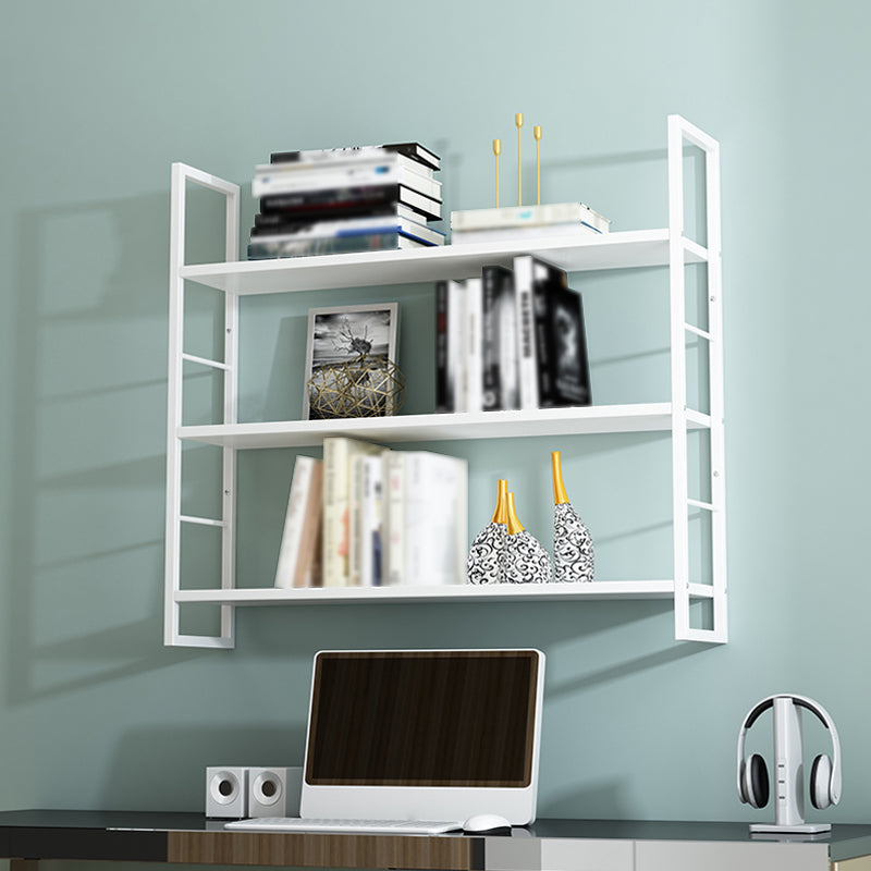 Industrial Wall Mounted Bookshelf Black and White Iron Shelf for Home Clearhalo 'Bookcases' 'furn' 'furn_bookcases' 'Furniture' 'furniture_bookcases' 'kitchen' 'kitchen_bookcases' 'Living Room Furniture' 'Office Furniture' 4708677
