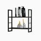 Industrial Wall Mounted Bookshelf Black and White Iron Shelf for Home Clearhalo 'Bookcases' 'furn' 'furn_bookcases' 'Furniture' 'furniture_bookcases' 'kitchen' 'kitchen_bookcases' 'Living Room Furniture' 'Office Furniture' 4708678