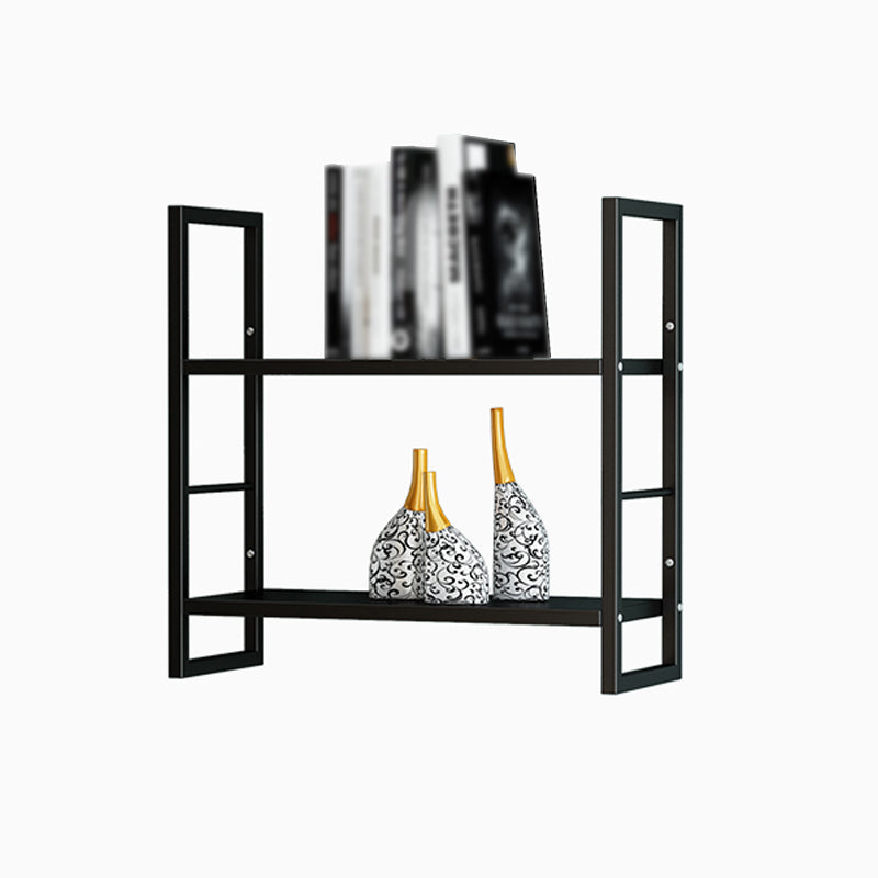 Industrial Wall Mounted Bookshelf Black and White Iron Shelf for Home Clearhalo 'Bookcases' 'furn' 'furn_bookcases' 'Furniture' 'furniture_bookcases' 'kitchen' 'kitchen_bookcases' 'Living Room Furniture' 'Office Furniture' 4708678