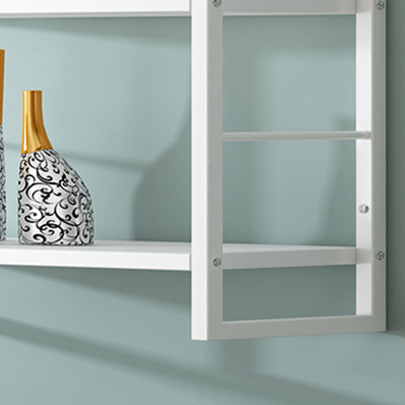 Industrial Wall Mounted Bookshelf Black and White Iron Shelf for Home Clearhalo 'Bookcases' 'furn' 'furn_bookcases' 'Furniture' 'furniture_bookcases' 'kitchen' 'kitchen_bookcases' 'Living Room Furniture' 'Office Furniture' 4708684