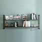 Industrial Wall Mounted Bookshelf Black and White Iron Shelf for Home 47.2"L x 9.4"W x 26"H Black Clearhalo 'Bookcases' 'furn' 'furn_bookcases' 'Furniture' 'furniture_bookcases' 'kitchen' 'kitchen_bookcases' 'Living Room Furniture' 'Office Furniture' 4708687