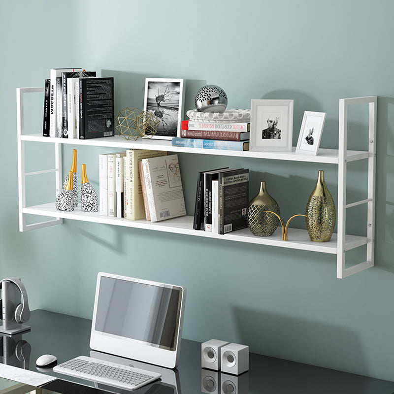 Industrial Wall Mounted Bookshelf Black and White Iron Shelf for Home Clearhalo 'Bookcases' 'furn' 'furn_bookcases' 'Furniture' 'furniture_bookcases' 'kitchen' 'kitchen_bookcases' 'Living Room Furniture' 'Office Furniture' 4708688