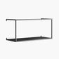Gold/Black Wall Mounted Bookshelf Iron Modern Closed Back Shelf 21.7"L x 7.9"W x 9.8"H Black 1 Piece Clearhalo 'Bookcases' 'furn' 'furn_bookcases' 'Furniture' 'furniture_bookcases' 'kitchen' 'kitchen_bookcases' 'Living Room Furniture' 'Office Furniture' 4708709