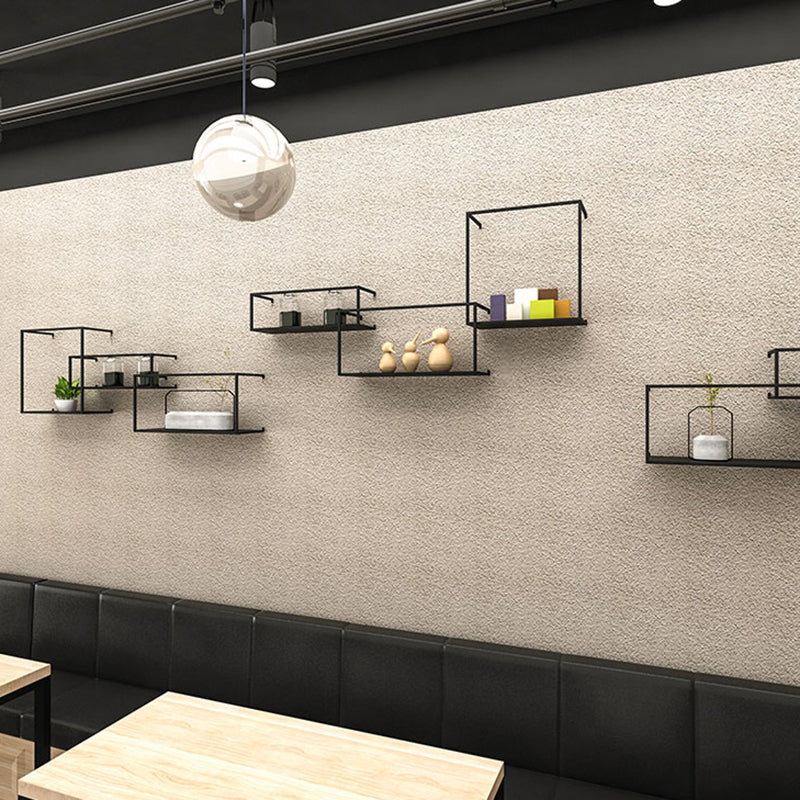 Gold/Black Wall Mounted Bookshelf Iron Modern Closed Back Shelf Clearhalo 'Bookcases' 'furn' 'furn_bookcases' 'Furniture' 'furniture_bookcases' 'kitchen' 'kitchen_bookcases' 'Living Room Furniture' 'Office Furniture' 4708723