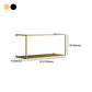 Gold/Black Wall Mounted Bookshelf Iron Modern Closed Back Shelf Clearhalo 'Bookcases' 'furn' 'furn_bookcases' 'Furniture' 'furniture_bookcases' 'kitchen' 'kitchen_bookcases' 'Living Room Furniture' 'Office Furniture' 4708728
