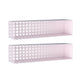 Contemporary Wall Unit Bookshelf Iron Horizontal Shelf,39.4"L x 9.8"W x 9.8"H Light Pink 2 Piece Set Clearhalo 'Bookcases' 'furn' 'furn_bookcases' 'Furniture' 'furniture_bookcases' 'kitchen' 'kitchen_bookcases' 'Living Room Furniture' 'Office Furniture' 4708752