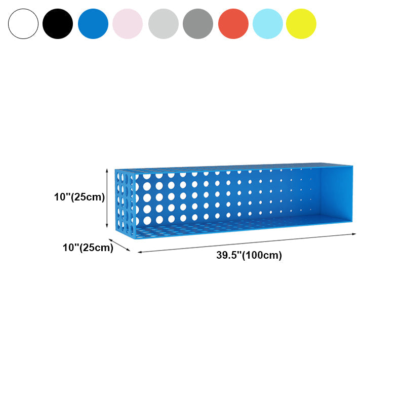 Contemporary Wall Unit Bookshelf Iron Horizontal Shelf,39.4"L x 9.8"W x 9.8"H Clearhalo 'Bookcases' 'furn' 'furn_bookcases' 'Furniture' 'furniture_bookcases' 'kitchen' 'kitchen_bookcases' 'Living Room Furniture' 'Office Furniture' 4708773