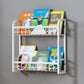 White Bookshelf Contemporary Style Wall Mounted Bookcase for Home Office 20.3"L x 4.6"W x 18.9"H Clearhalo 'Bookcases' 'furn' 'furn_bookcases' 'Furniture' 'furniture_bookcases' 'kitchen' 'kitchen_bookcases' 'Living Room Furniture' 'Office Furniture' 4708775