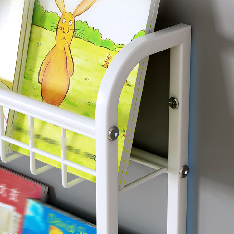 White Bookshelf Contemporary Style Wall Mounted Bookcase for Home Office Clearhalo 'Bookcases' 'furn' 'furn_bookcases' 'Furniture' 'furniture_bookcases' 'kitchen' 'kitchen_bookcases' 'Living Room Furniture' 'Office Furniture' 4708785