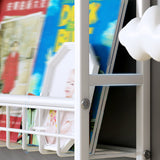 White Bookshelf Contemporary Style Wall Mounted Bookcase for Home Office Clearhalo 'Bookcases' 'furn' 'furn_bookcases' 'Furniture' 'furniture_bookcases' 'kitchen' 'kitchen_bookcases' 'Living Room Furniture' 'Office Furniture' 4708787