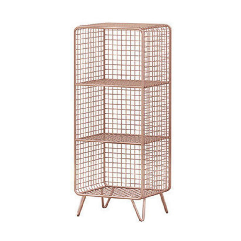 Closed Bookcase Shelf Industrial Metal Shelves for Study Room 14"L x 12"W x 35"H Pink Clearhalo 'Bookcases' 'furn' 'furn_bookcases' 'Furniture' 'furniture_bookcases' 'kitchen' 'kitchen_bookcases' 'Living Room Furniture' 'Office Furniture' 4708826