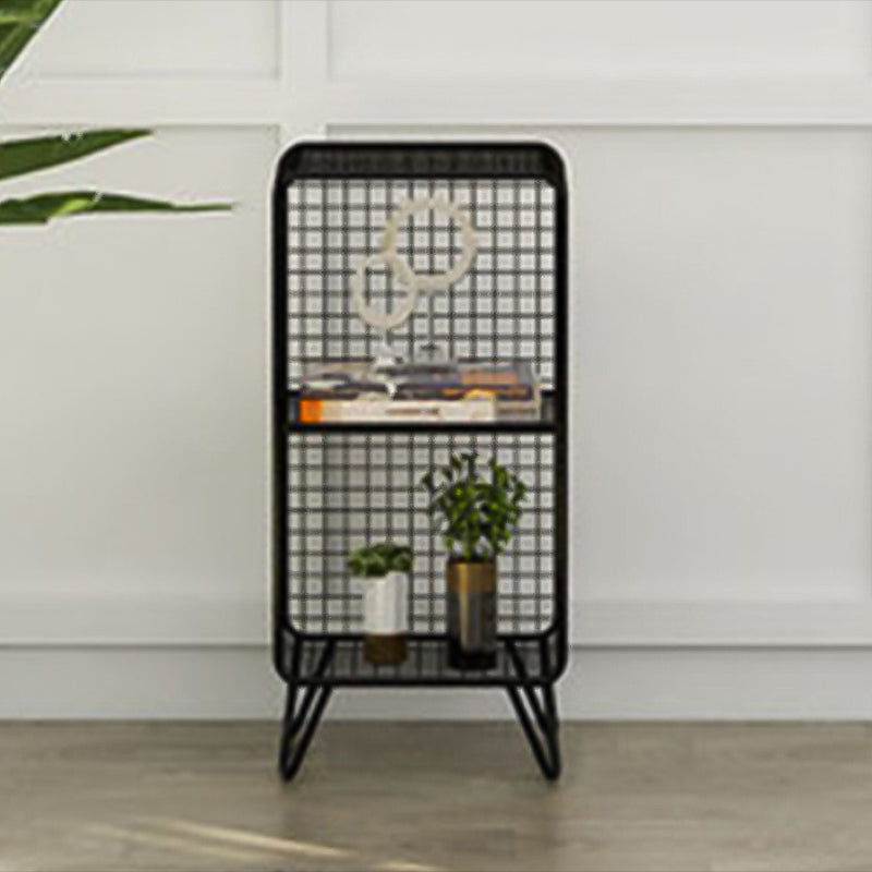 Closed Bookcase Shelf Industrial Metal Shelves for Study Room 14"L x 12"W x 26"H Black Clearhalo 'Bookcases' 'furn' 'furn_bookcases' 'Furniture' 'furniture_bookcases' 'kitchen' 'kitchen_bookcases' 'Living Room Furniture' 'Office Furniture' 4708830