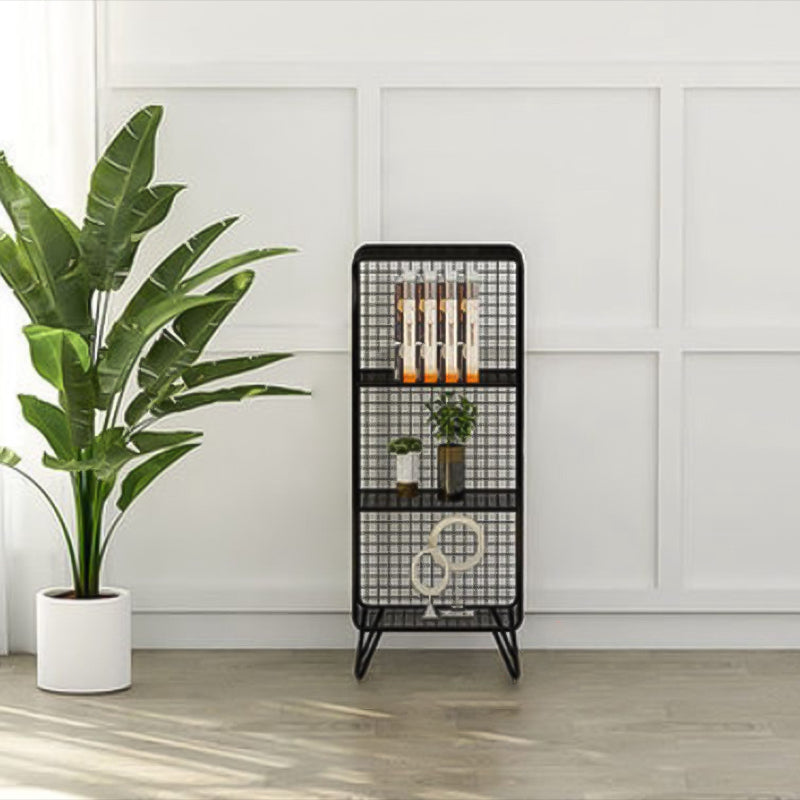 Closed Bookcase Shelf Industrial Metal Shelves for Study Room 14"L x 12"W x 35"H Black Clearhalo 'Bookcases' 'furn' 'furn_bookcases' 'Furniture' 'furniture_bookcases' 'kitchen' 'kitchen_bookcases' 'Living Room Furniture' 'Office Furniture' 4708832