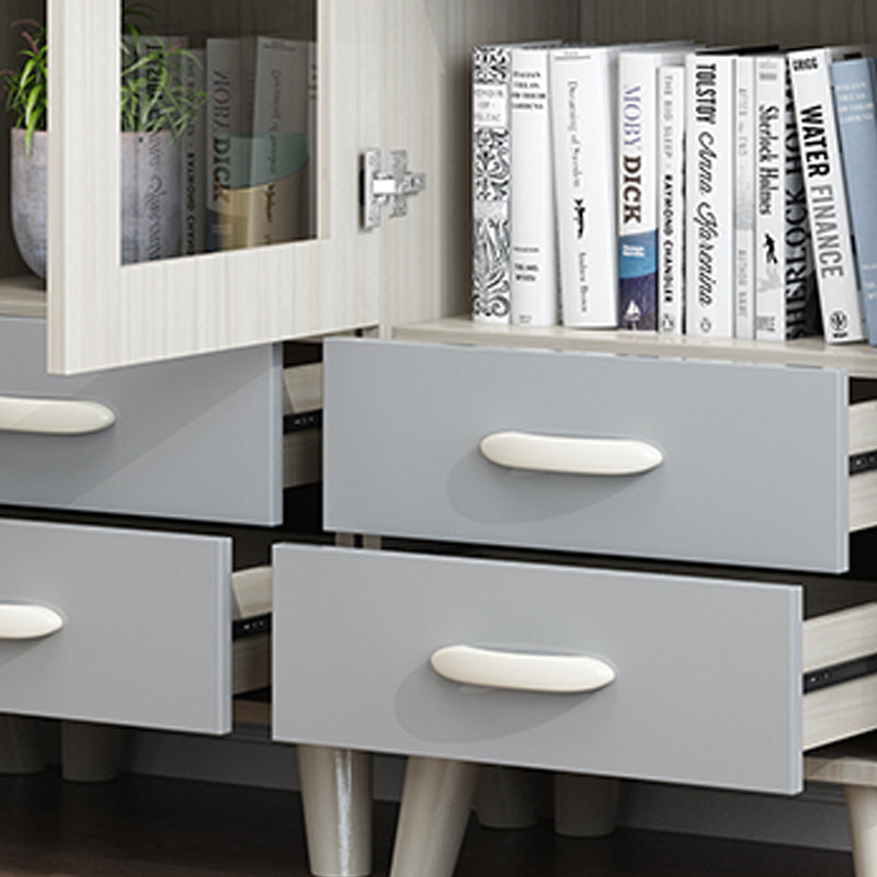 Contemporary Style Standard Bookcase Vertical Book Shelf with Drawer Storage Clearhalo 'Bookcases' 'furn' 'furn_bookcases' 'Furniture' 'furniture_bookcases' 'kitchen' 'kitchen_bookcases' 'Living Room Furniture' 'Office Furniture' 4708867