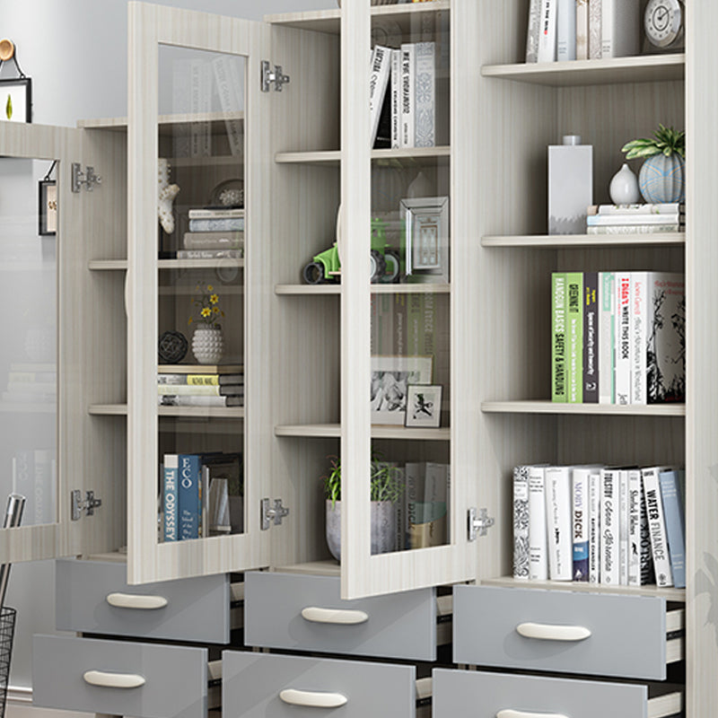 Contemporary Style Standard Bookcase Vertical Book Shelf with Drawer Storage Clearhalo 'Bookcases' 'furn' 'furn_bookcases' 'Furniture' 'furniture_bookcases' 'kitchen' 'kitchen_bookcases' 'Living Room Furniture' 'Office Furniture' 4708869