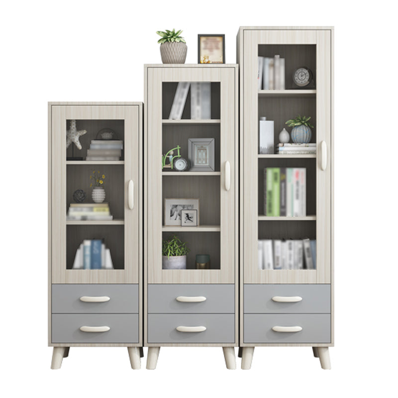 Contemporary Style Standard Bookcase Vertical Book Shelf with Drawer Storage Clearhalo 'Bookcases' 'furn' 'furn_bookcases' 'Furniture' 'furniture_bookcases' 'kitchen' 'kitchen_bookcases' 'Living Room Furniture' 'Office Furniture' 4708871